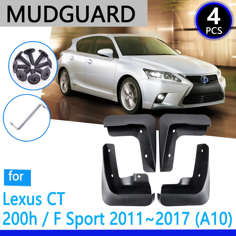 Mudguard for Lexus CT 200H CT200H FSport F Sport 2011~2017 2012 2013 2014 Car Accessories Mudflap Fender Auto Replacement Parts