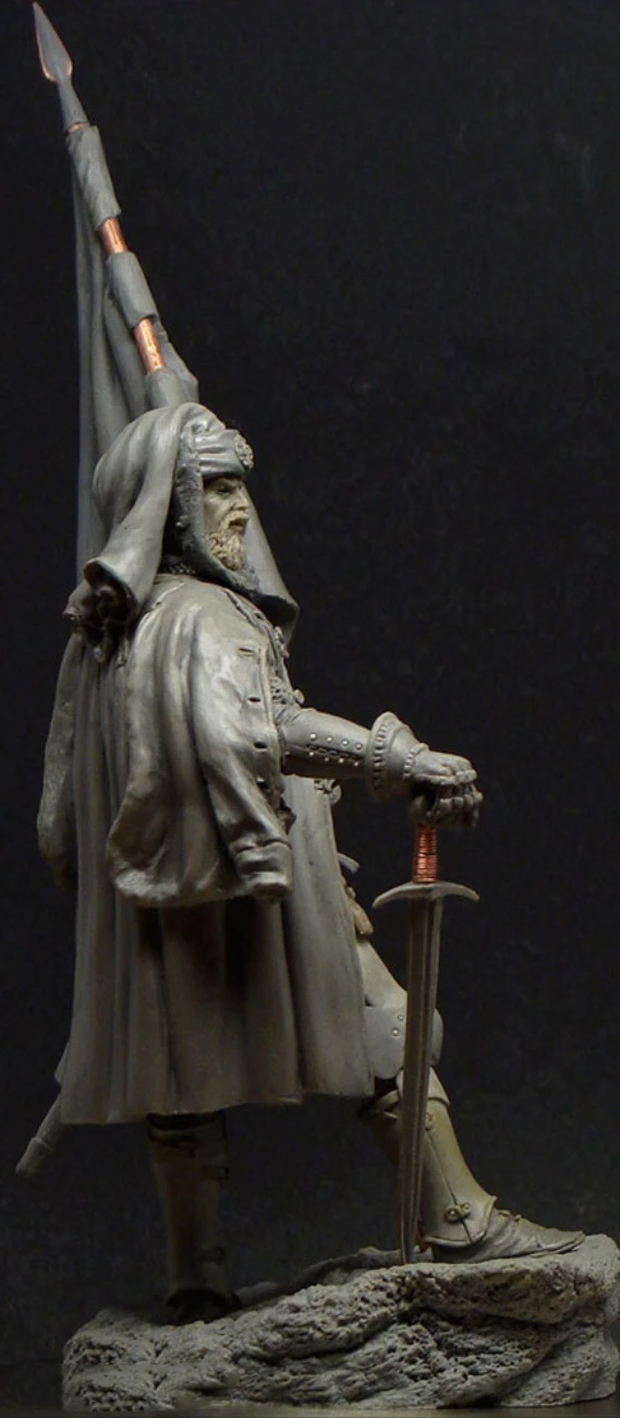 Figura modelo de resina 1/24 GK, kit desmontado e sem pintura