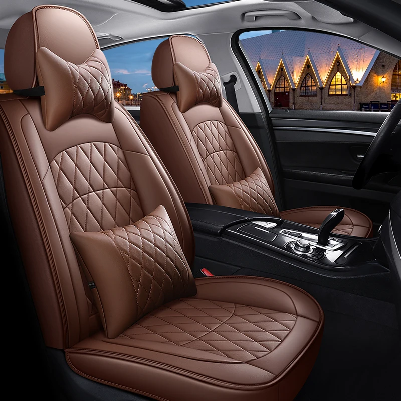 Leather Car Seat Cover For A5 SPORTBACK Cabriolet Convertible Descapotable A1 A2 A3 A4 A6 A8 Car Accessories