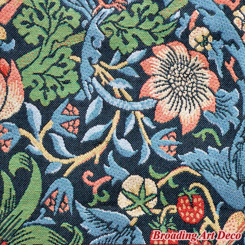 William Morris Strawberry Thief Tapestry Wall Hanging Jacquard Weave Gobelin Home Textile Decoration Cotton 100% Size 139x112cm