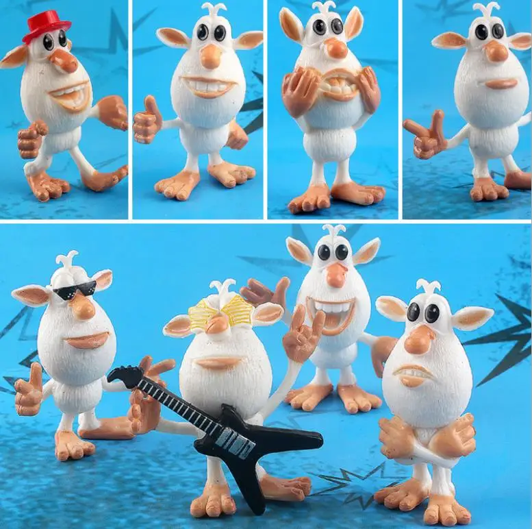 8pcs/set Happy Russia Little Sheep Cute Rock Lambs Action Figure Doll  Anime Figures Toys For Kids Gifts Hot Sale