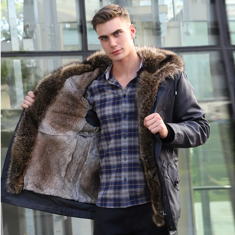 Fur-Trim Hooded Parka — product detail 14