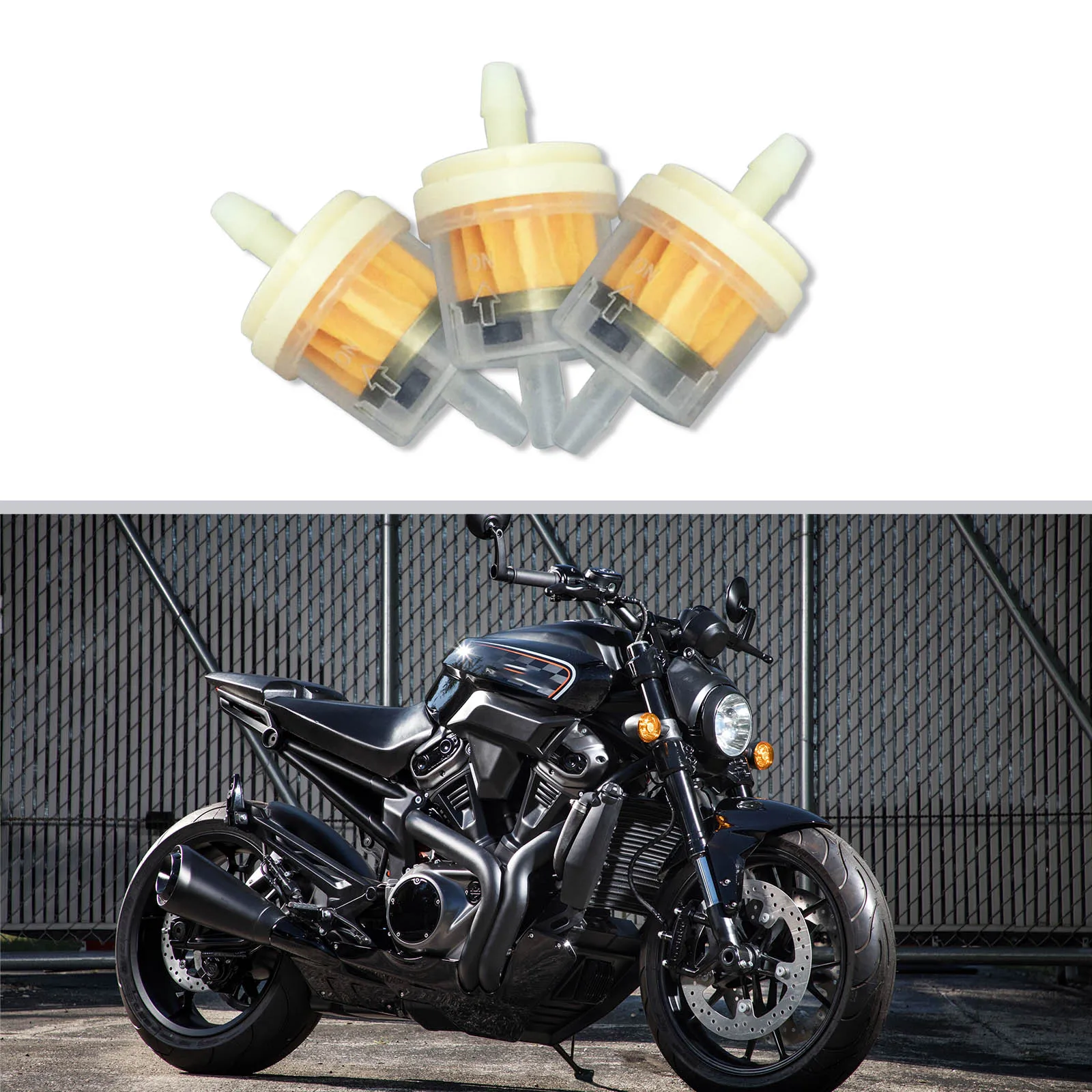 Car Oil Filter Bike Petrol Gas Gasoline Liquid Fuel Filter for Scooter Motorcycle Motorbike Motor Dirt Bike Car Accessories