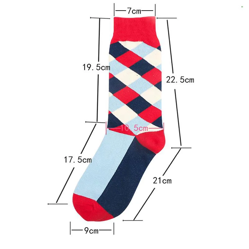 3 Pairs Men Socks Large Big Plus Size 45,46 British Wind Men Sock Happy Socks Long Tube Socks Men Meias Calcetines Hombre Casual