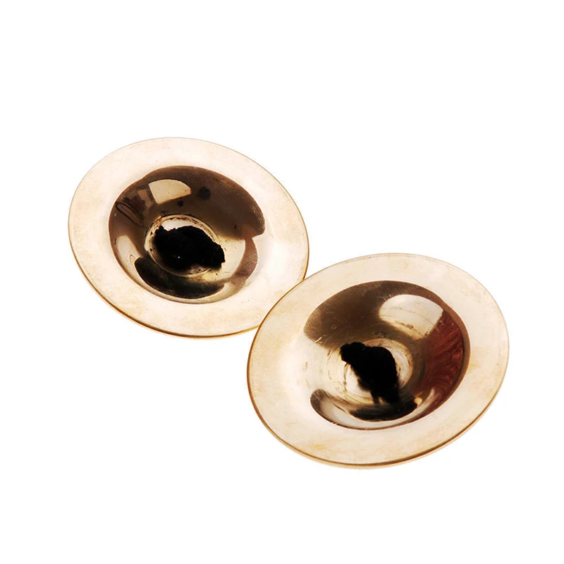 Child Musical Instrument Toys Metal Early Education Baby 1 Pair Copper Cymbals Silver Belly Dance Finger Dial Pads 2023