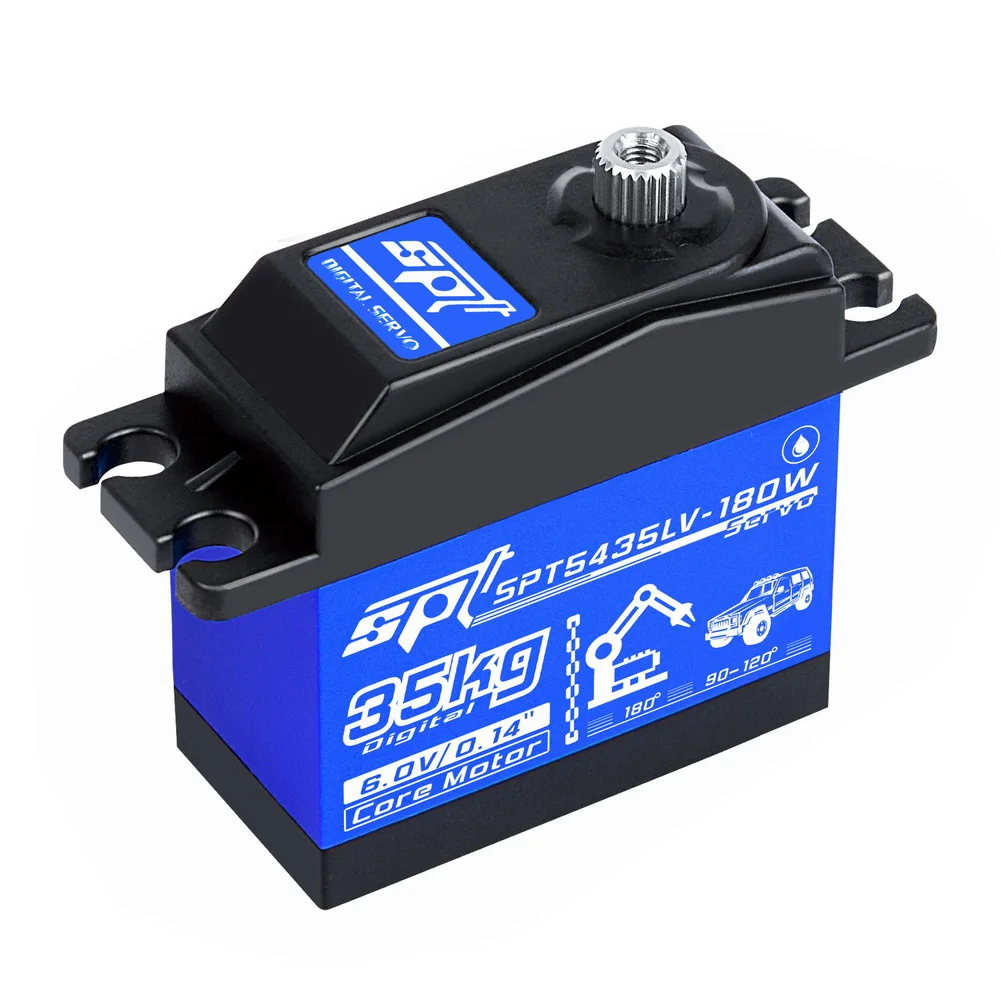 SPT5435LV 35kg Large Torque Digital Standard Servo Water Proof For 1:8 1:10 RC Car Climber Airplane Metal Gear Case