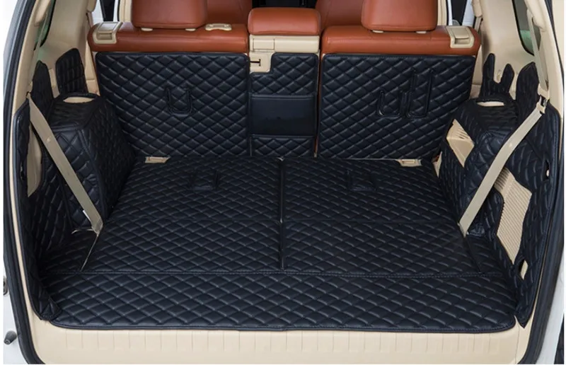 Custom full set car trunk mats + Back door mat for Lexus GX 460 7 seats 2023 boot carpets cargo liner cover for GX460 2022-2010