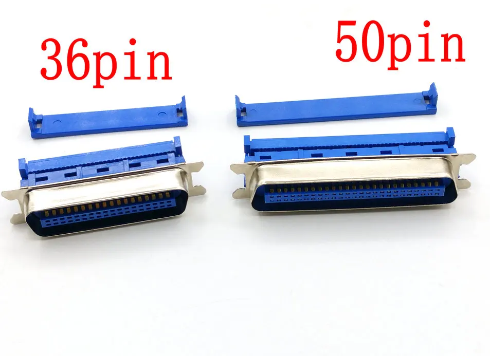 100pcs new 36pin/50Pin Male Centronic IDC Crimp Connectors for SCSI Ribbon Flat Cable PC MAC SUN