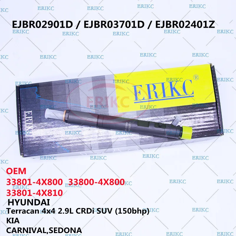 ERIKC EJBR02901D Diesel Common Rail Injector EJBR03701D EJBR02401Z FOR 33801-4X800 33800-4X800 33801-4X810 KIA HYUNDAI