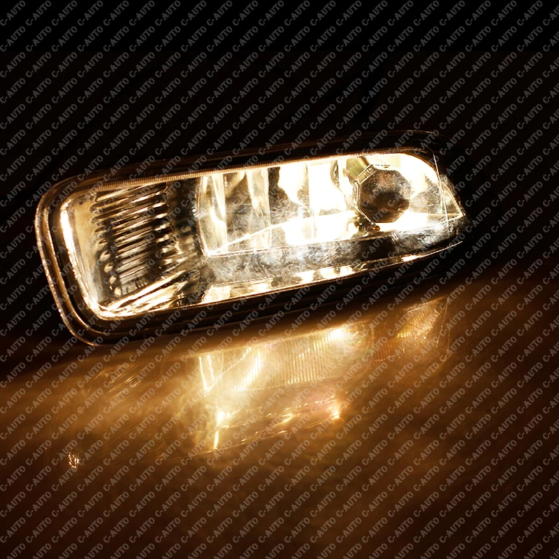 Luz antiniebla del parachoques delantero izquierdo y derecho del coche, luces transparentes con bombillas US para Toyota Corolla 2003, 2004, 2005,