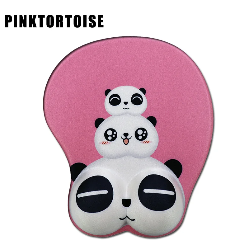 

Anime Mousepad Cartoon cute panda Wrist Rest Big soft Breast 3D Gaming Mouse Pad