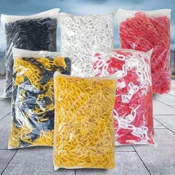 25M Thickness 10MM Traffic Plastic Chain Warning Chain  Road Cone Chain Isolation Protection Chain Buckle Cordon