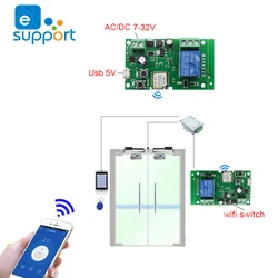 Smart Garage Door Opener WiFi Switch Sliding Gate Controller Work With Alexa Echo Google Home Ewelink APP Remote Control