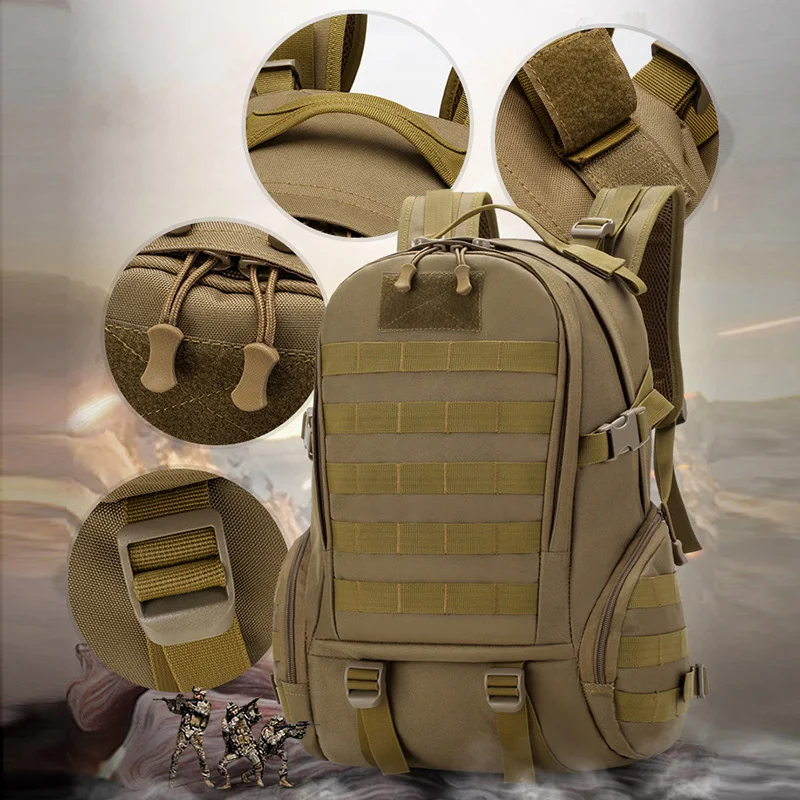 Mochila táctica camuflaje senderismo gran capacidad - imagen 4