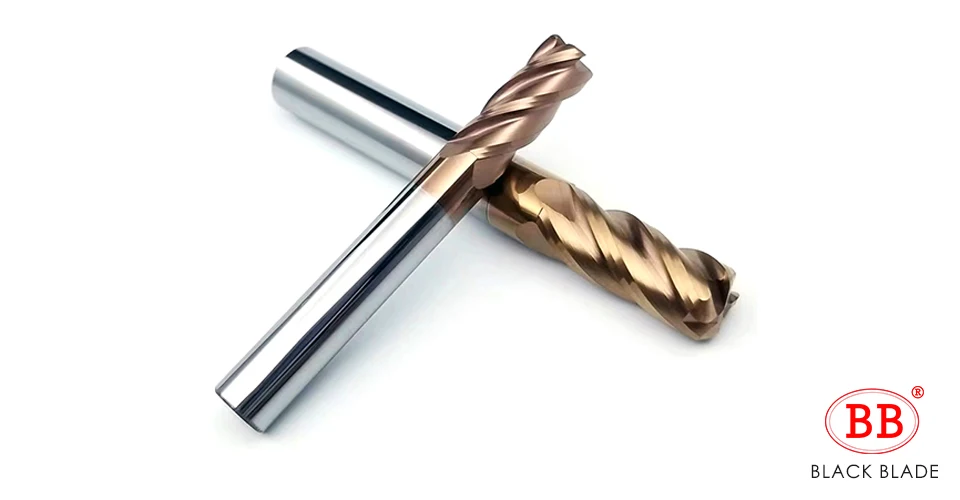 BB Eckradius Schaftfräser R Bullnose CNC Wolframkarbid Stahlschneider Oberflächenbearbeitung Metallfräser Werkzeug 3 4 Nuten R0,5 R1 – Detail 4