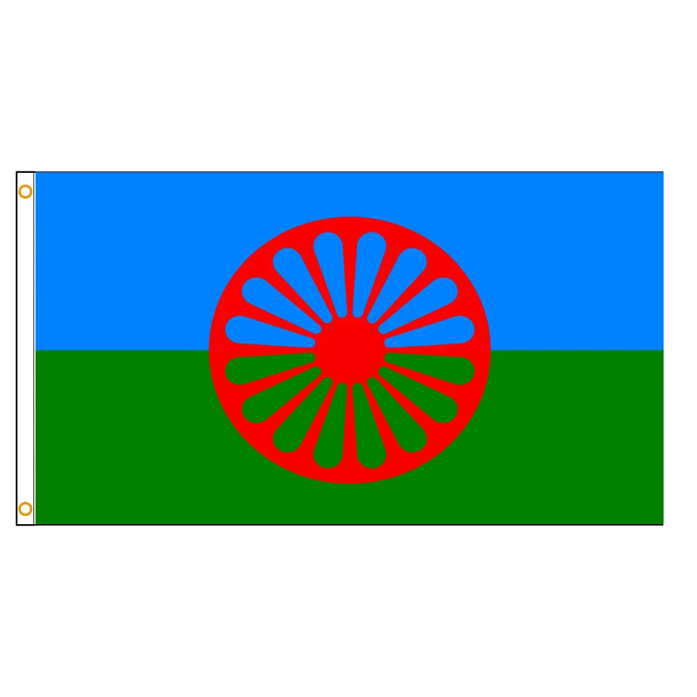 

90x150cm Gypsy Flag Romani Peoples 3ft x 5ft Polyester Banner