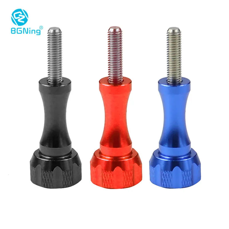 BGNing Aluminum M5 Short/Long Tripod Mount Adapter Thumb Knob Screw Bolt Nut for GoPro Hero 9 8 7 6 5 4 3 SJCAM Yi Action Camera