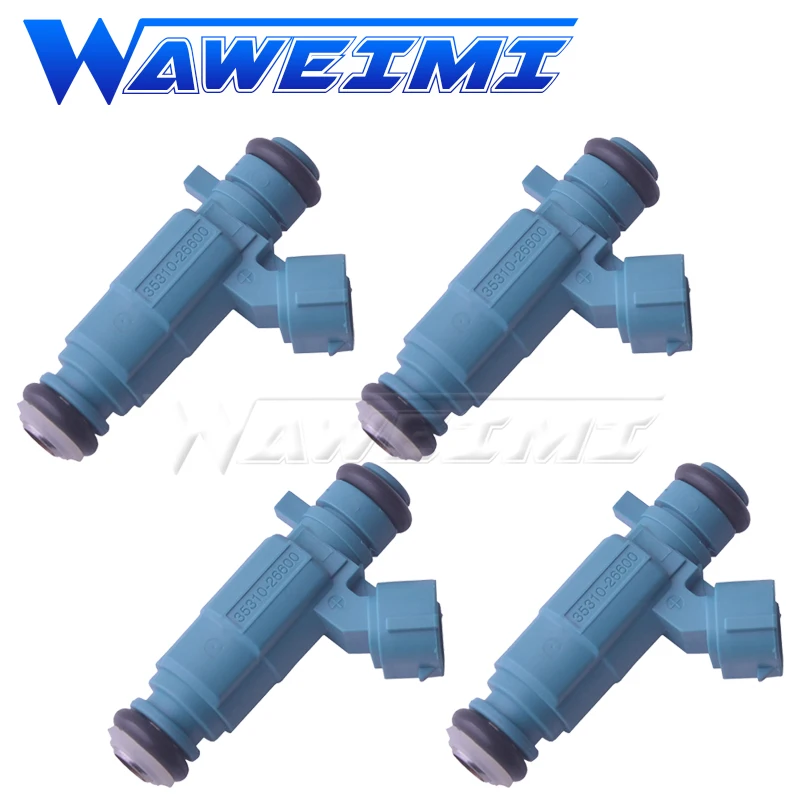 

WAWEIMI 4 Pieces Fuel Injector OE 35310-26600 For Hyundai ELANTRA IX25 VENGA 10 SOLARIS 11-16 For KIA RIO 3531026600