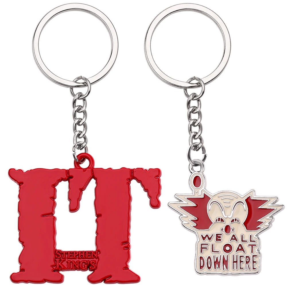 סרט אימה זה סדרת Keychain סטיבן מלך של ליצן רוצח Pennywise Keyring תליון גברים נשים אביזרי llaveros רכב Chaveir