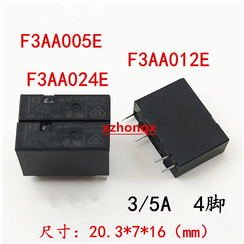 

5PCS F3AA024E F3AA005E F3AA012E 5V 12V 24V DIP4 Power Relay 5VDC 12VDC 24VDC