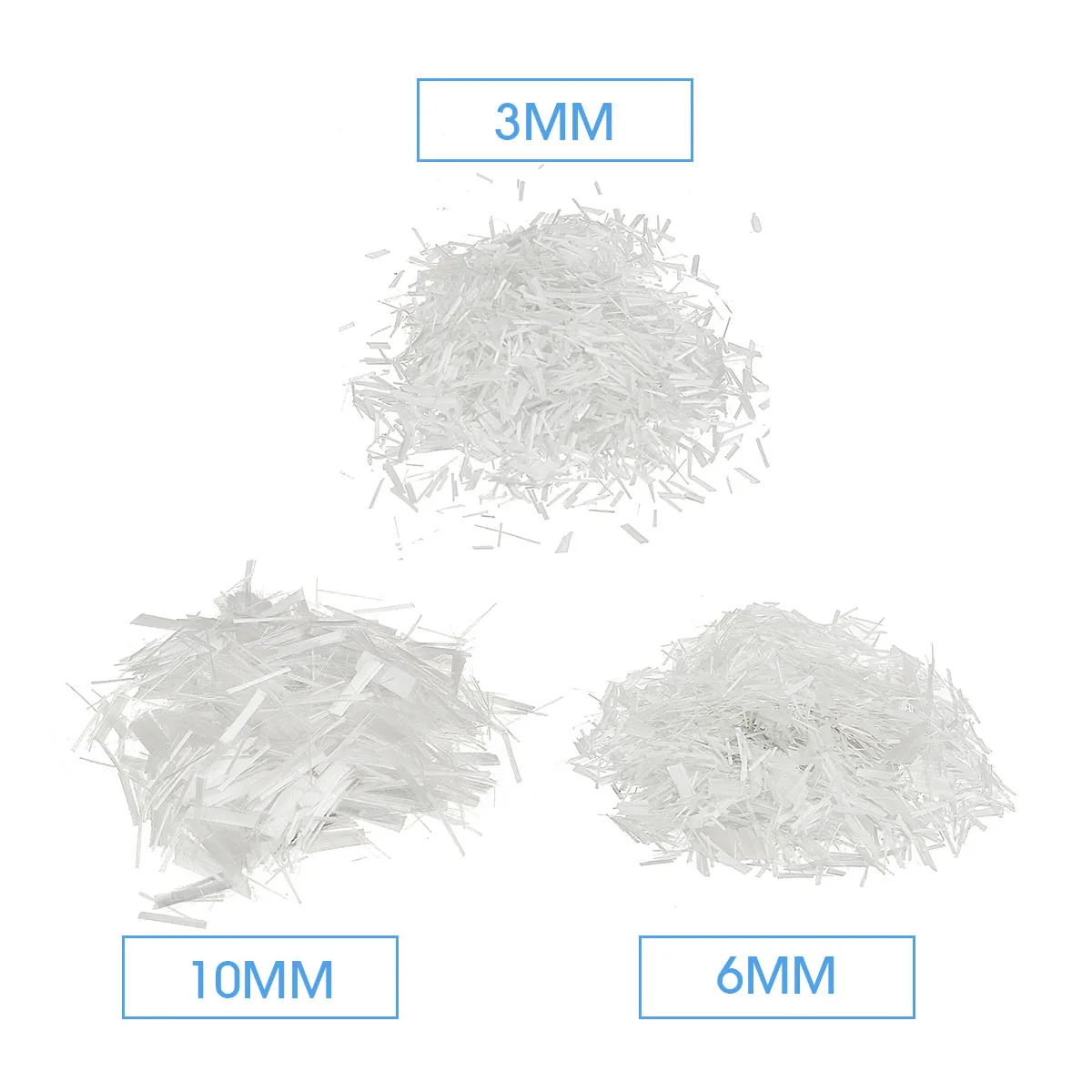 3/4/6mm Glass Fiber GFRC Choped Strands Fibers for concrete cement countertops Glass Fiber GFRC  Strands 1 LB