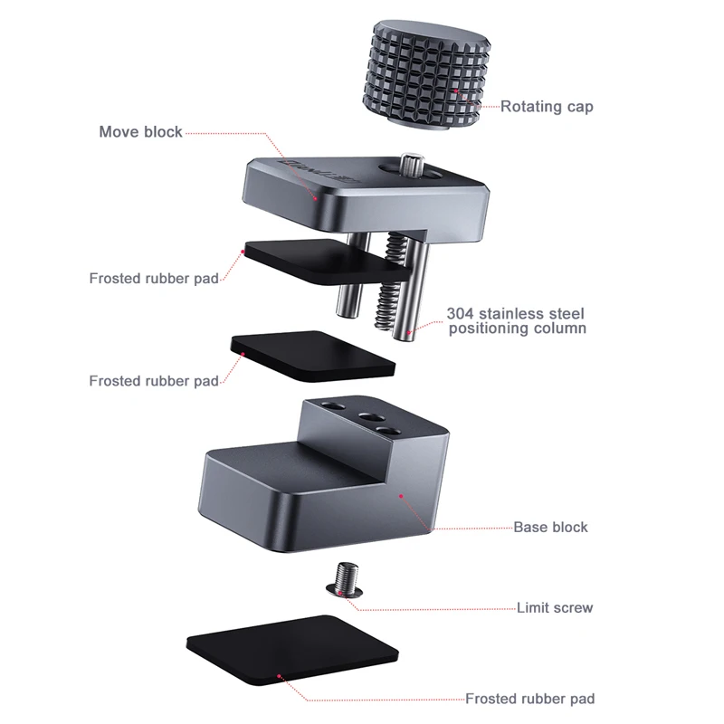 Qianli-Clip de fijación Universal para pantalla LCD, abrazadera de sujeción ajustable para teléfono móvil, tableta, herramientas de reparación de cristal trasero