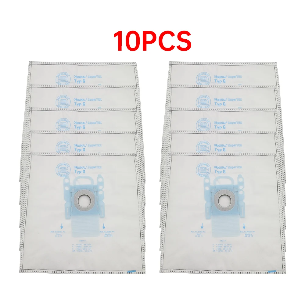 10pcs vacuum cleaner dust bag Type G for Bosch Microfibre GXXL GXL MegaAir SuperTex BBZ41FGXXL for SIEMENS BSG6 BSG7 BSGL3126