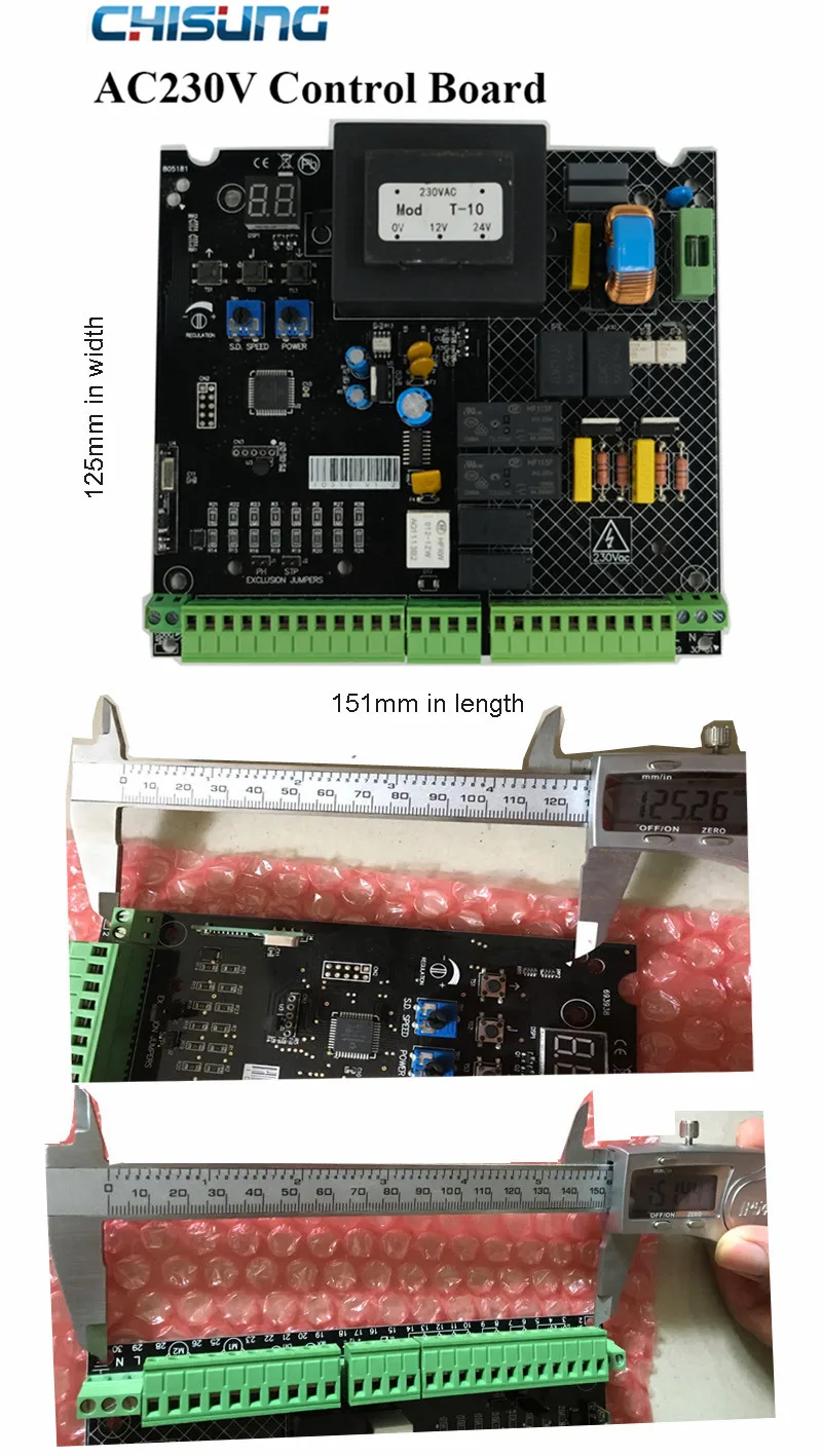 220VAC 110VAC Automatic Swing Gate Opener Circuit Board Electronic AC Control Board Unit PCB Controller