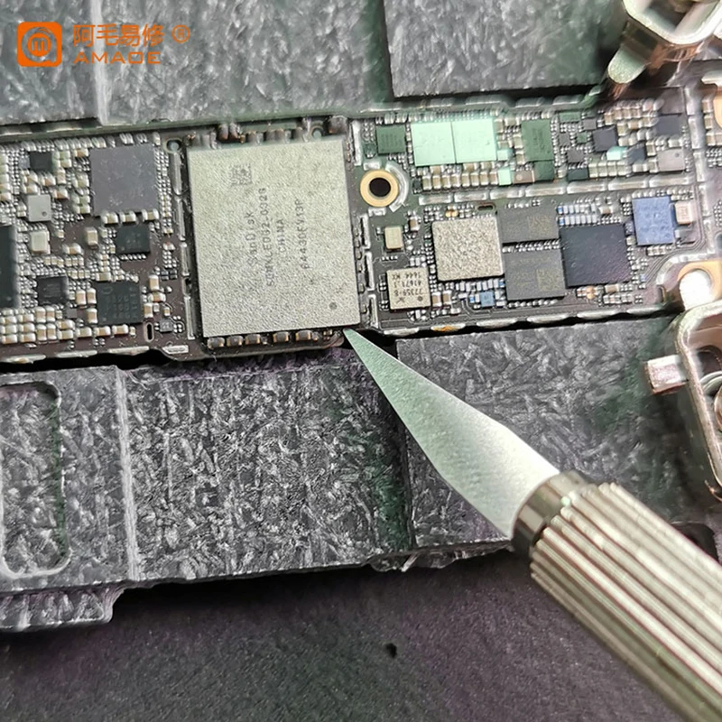 Juego de cuchillas de reparación de Chip BGA IC para teléfono móvil, herramientas de reparación de Flash NAND, placa lógica, removedor de pegamento, desmontaje de CPU iPhone, 23 en 1