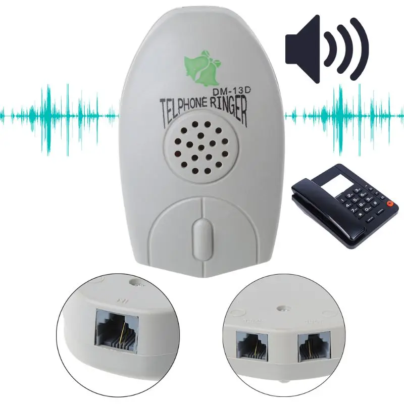 Amplifier Landline Phone Bell Ringer Extra Loud Telephone Ring For The Old Elder Drop Shipping