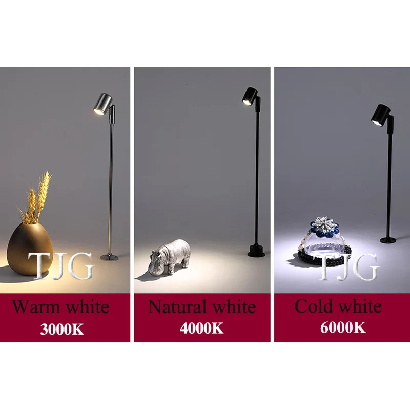 Led Showcase Light 1W 3W AC85-265V Adjustable spotlights Exhibition DC12V Led Mini Jewelry Display Light For Diamond Store