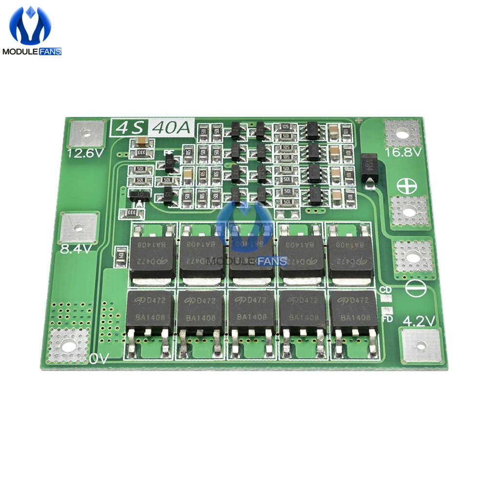 3/4/5S BMS Balancer 10/15/20/25/30/40/60/100A 12/24V Li-Ionen-Lithium-Batterie-Ladegerät-Schutzplatine 18650 BMS Equalizer Enhance – Detail 6