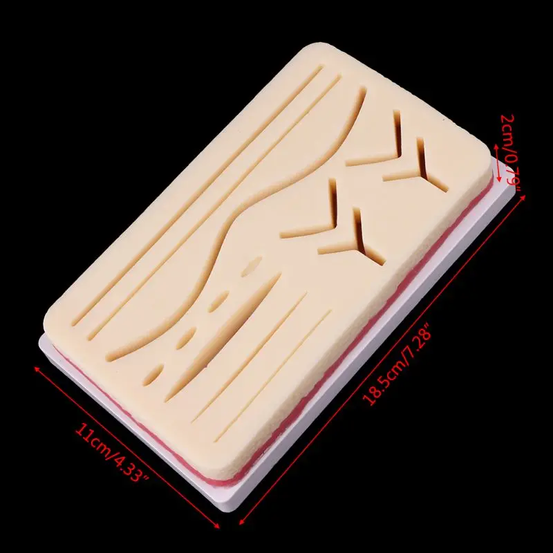 Siliconen Human Skin Model Hechtdraad Praktijk Pad Training Practice Tool
