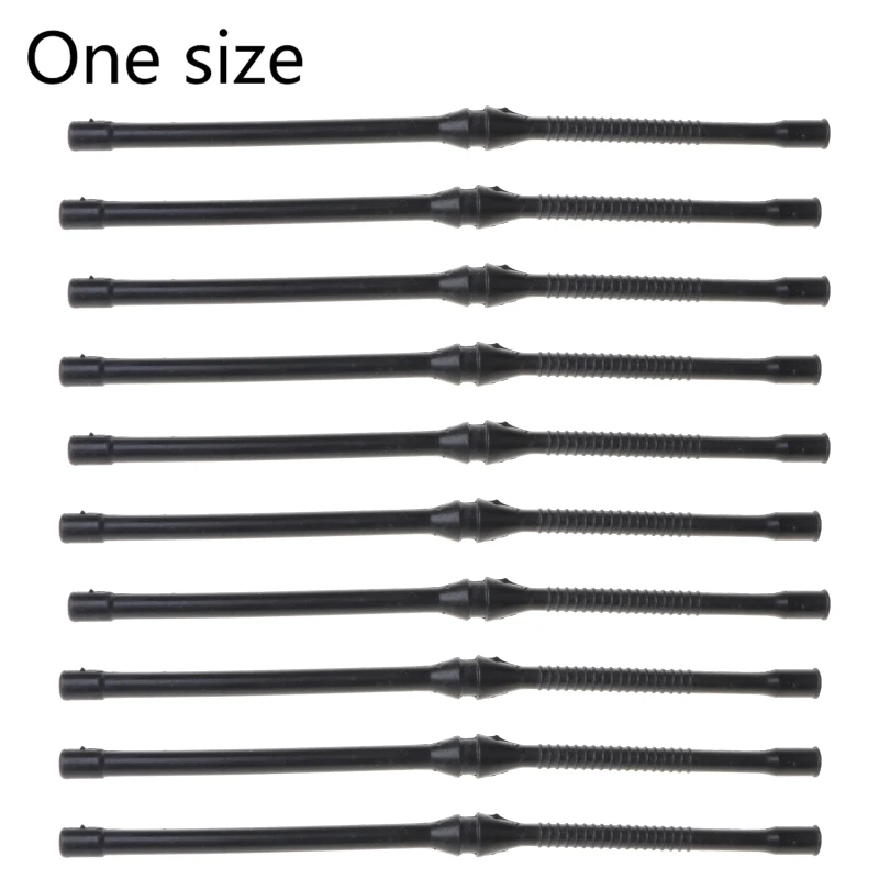 10X Black Fuel Hose Pipe For Chinese Chainsaw 4500 5200 5800 45cc 52cc 58cc MT-9999 Plastic Fuel Hoses Pipes 10pcs/set Tool Q84D