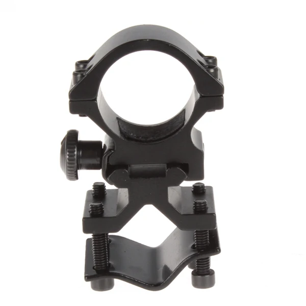 Anillo de 25mm y soporte para linterna, montaje en riel de 20mm