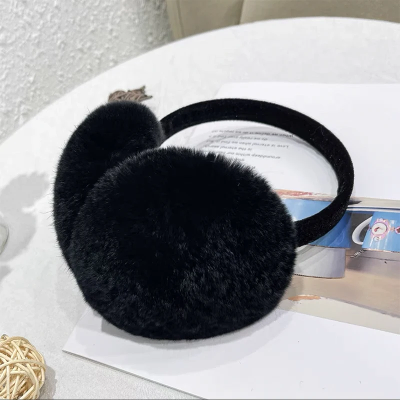 CX-A-147 Many Colors Russia Style Winter Warm Real Rex Rabbit Fur Earmuff Fur