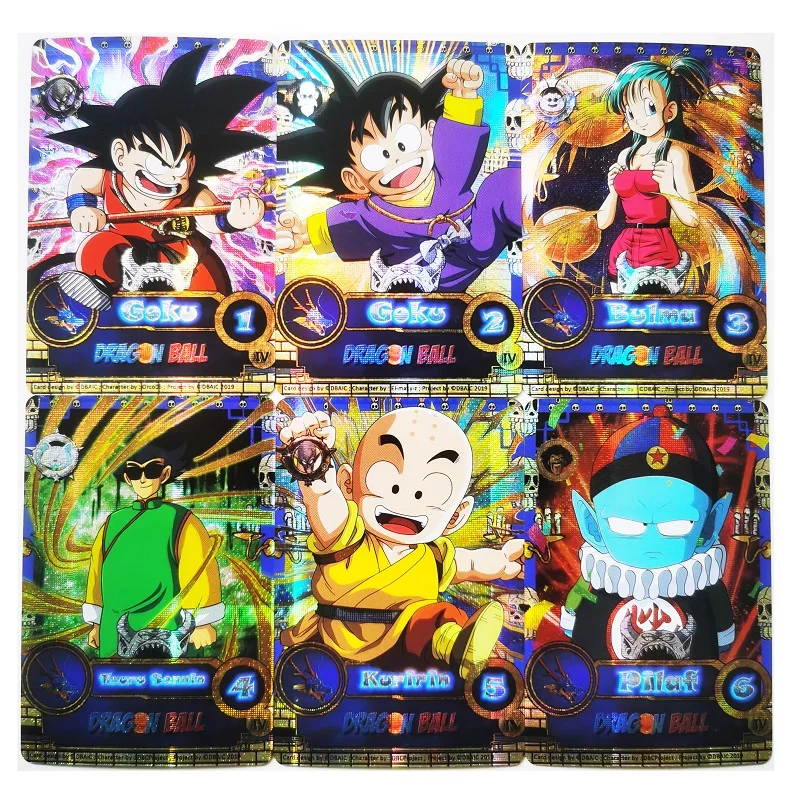 55pcs/set Dragon Ball Z All Characters Super Saiyan Goku Vegeta Toys Hobbies Hobby Collectibles Anime Game Collection Cards