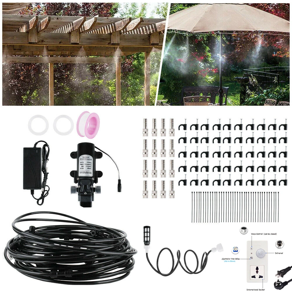 

Electric Sprayer Micro Pump Garden Water Misting Fog Machine For Flowers Plant Greenhouse Outdoor Cooling Humidification