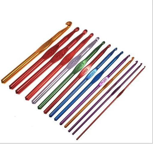 

Exporting colorful Crochet sweater needle alumina Crochet 14 piece