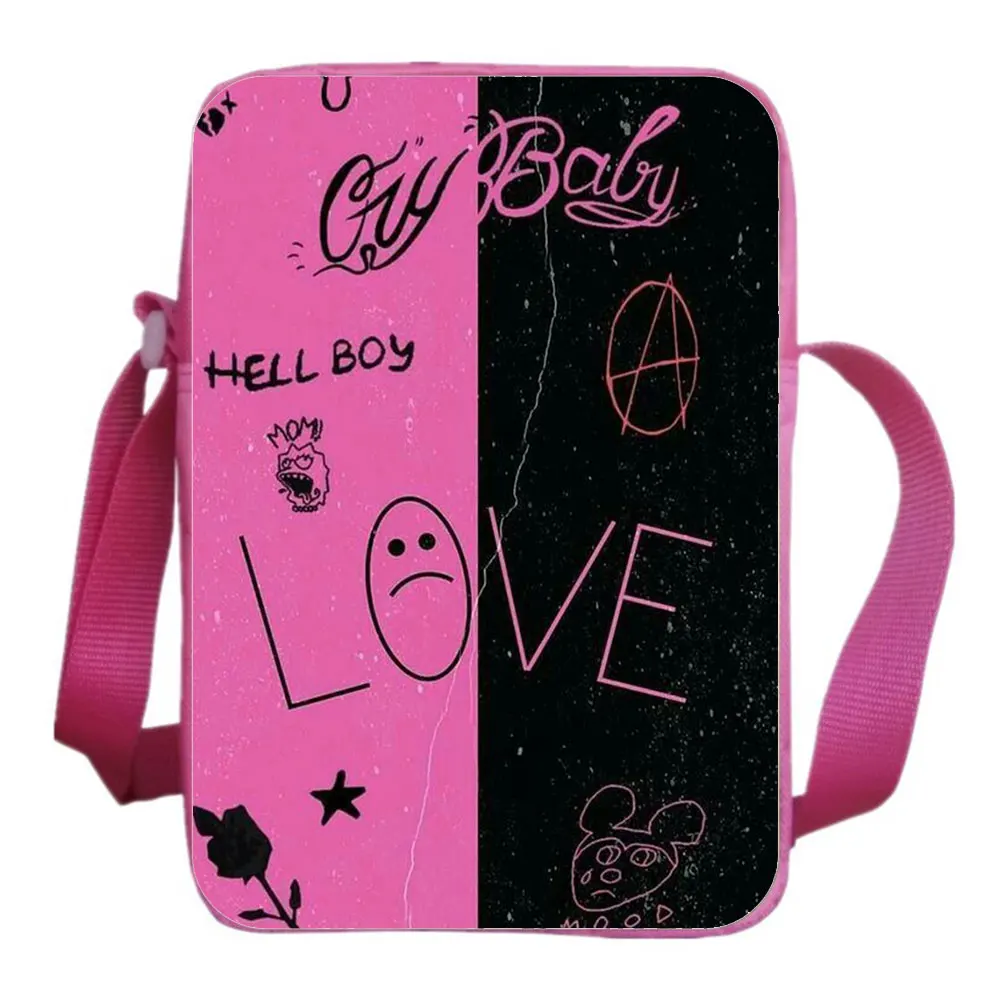 Lil Peep Message Bag Children Bag Shoulder Bookbag Trendy Student Casual Messenger Backpack Fashion Satchel Teens Rucksack