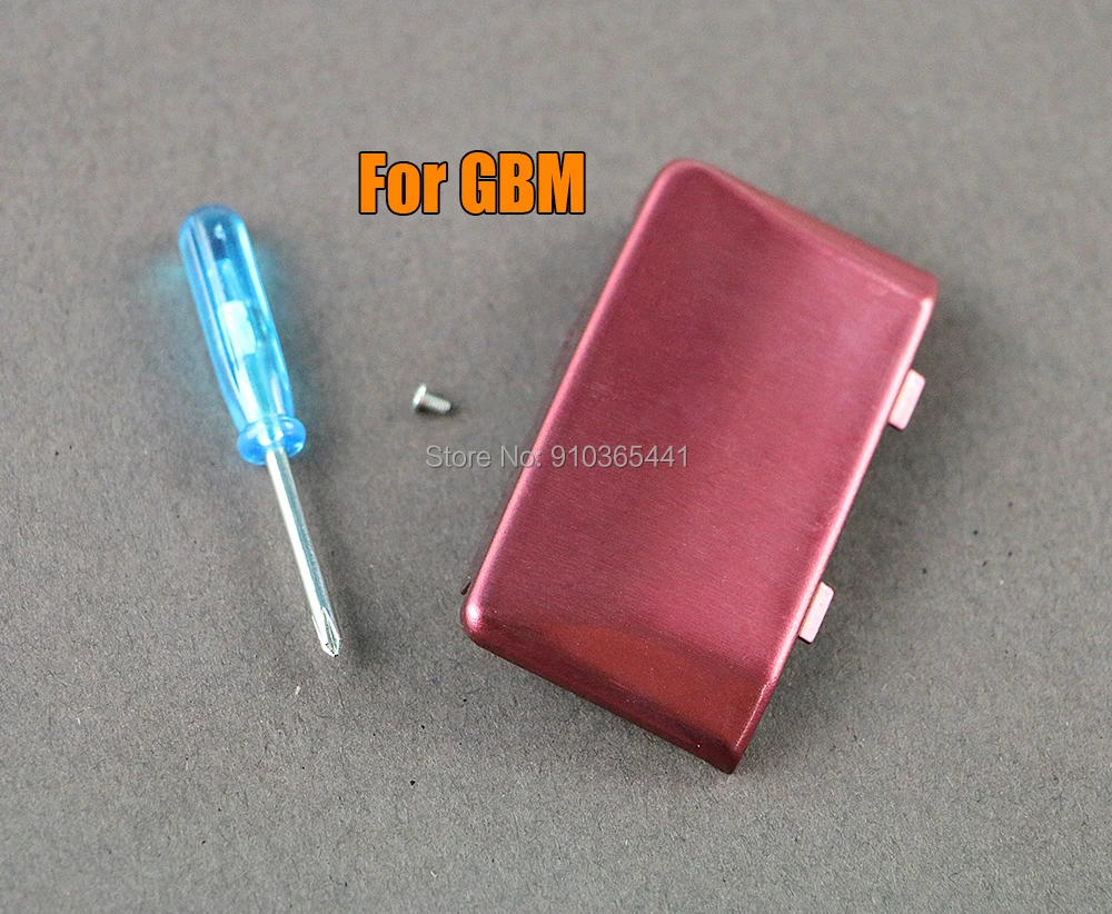 5sets/lot Silver Black Red Battery Door Cover with screw screwdriver Battery Case For GBM For Gameboy Micro Battery cover