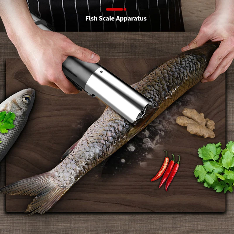 Electric Fish Scaler Brush Waterproof Fish Skin Brush Scraping Graters Fast Remove Fish Knife Cleaning Peeler Scaler Scraper
