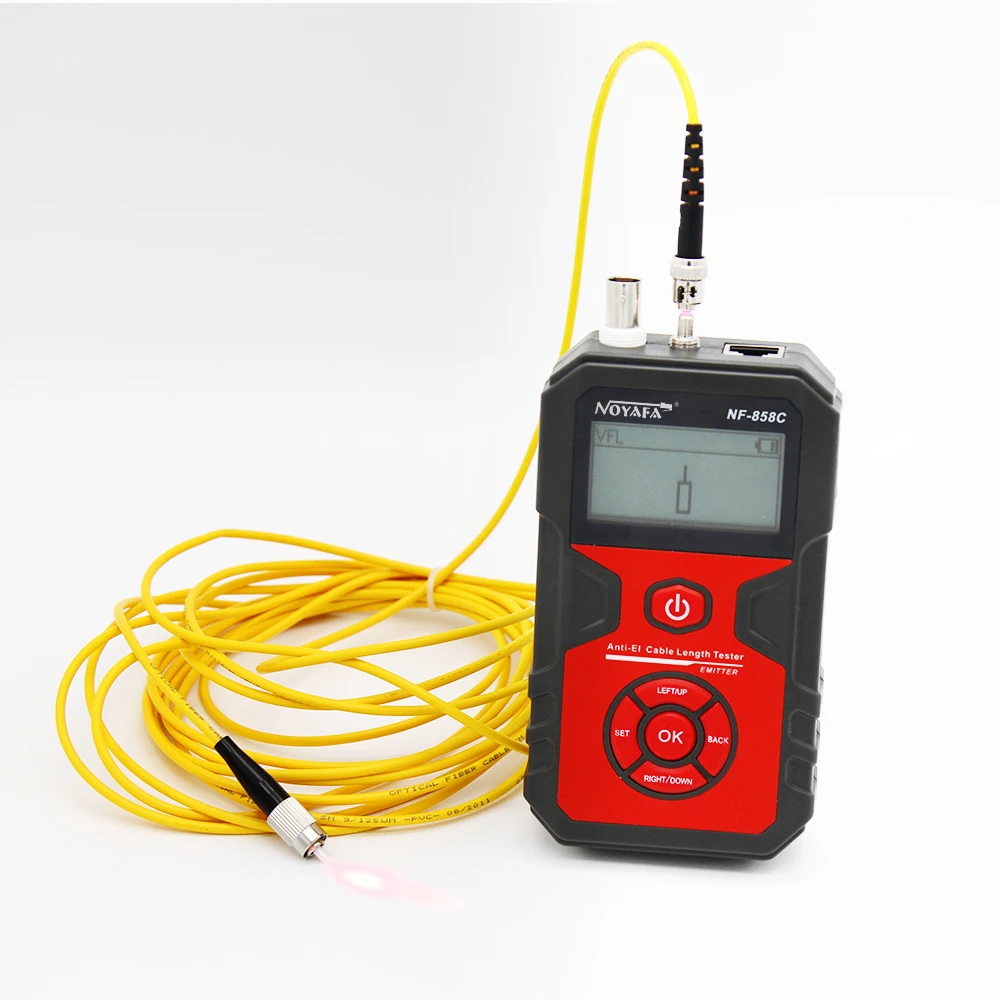 Imagem -04 - Noyafa Nf858c Testador de Cabo Portátil Fio Rastreador Rj11 Rj45 Bnc Linha Localizador para Medida Comprimento Cabo Localizador Testes Rede