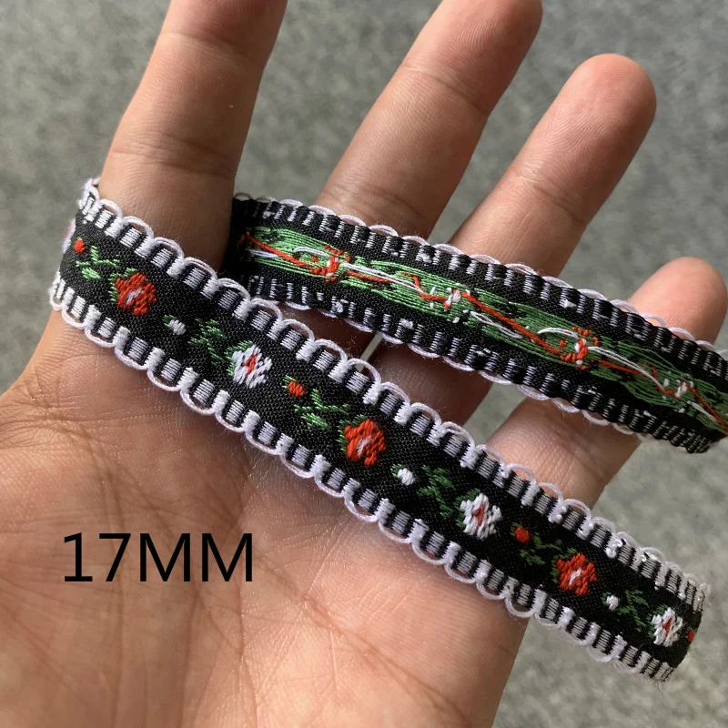 3YARD 3/4 pollici 17-20MM fiore coreano tornante decorazione nastro Jacquard fatto a mano accessori per capelli in pizzo fatti a mano