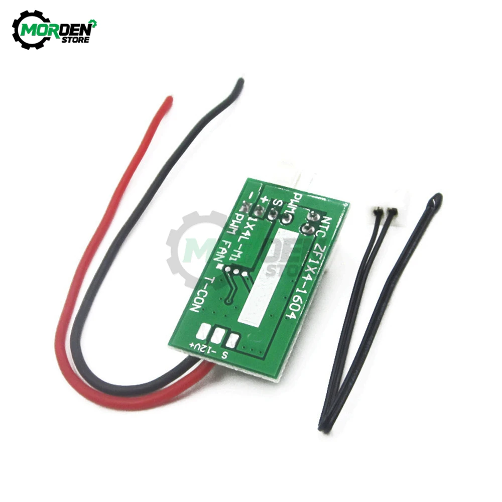 STK IC DC12V PWM Temperature Controller Fan Speed Governor 4-Wire fan Temperature Control Switch for PC CPU Fan Cooler/Alarm