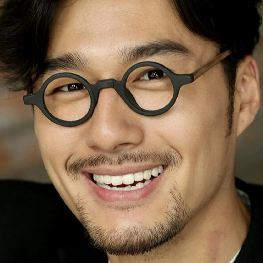 38mm Small Vintage Reading Glasses Round Men Women Eyewear Computer Glasses Prescription +50 +75 +1 +425 +450