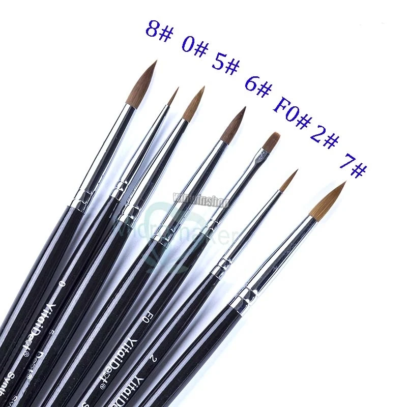 

7Pcs Dental Porcelain Brush Pen Ceramic Brush Pen Dental Lab Porcelain Applying Pen Dental Technician Tools Dental Lab Supplies