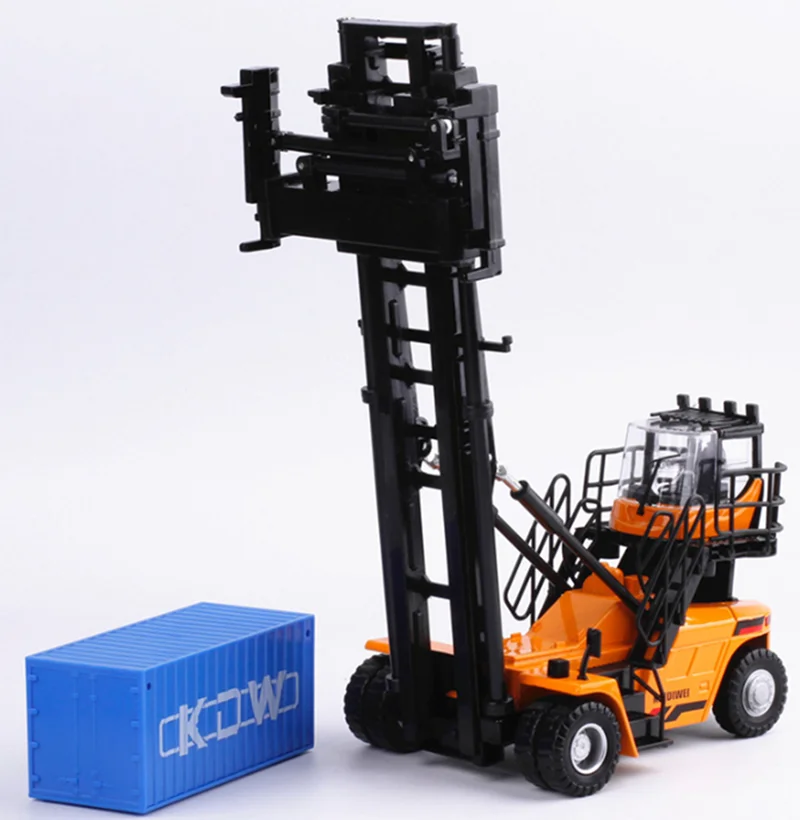 1:50 alloy container stacker model,high-quality stacker truck,children\'s container toys,free shipping