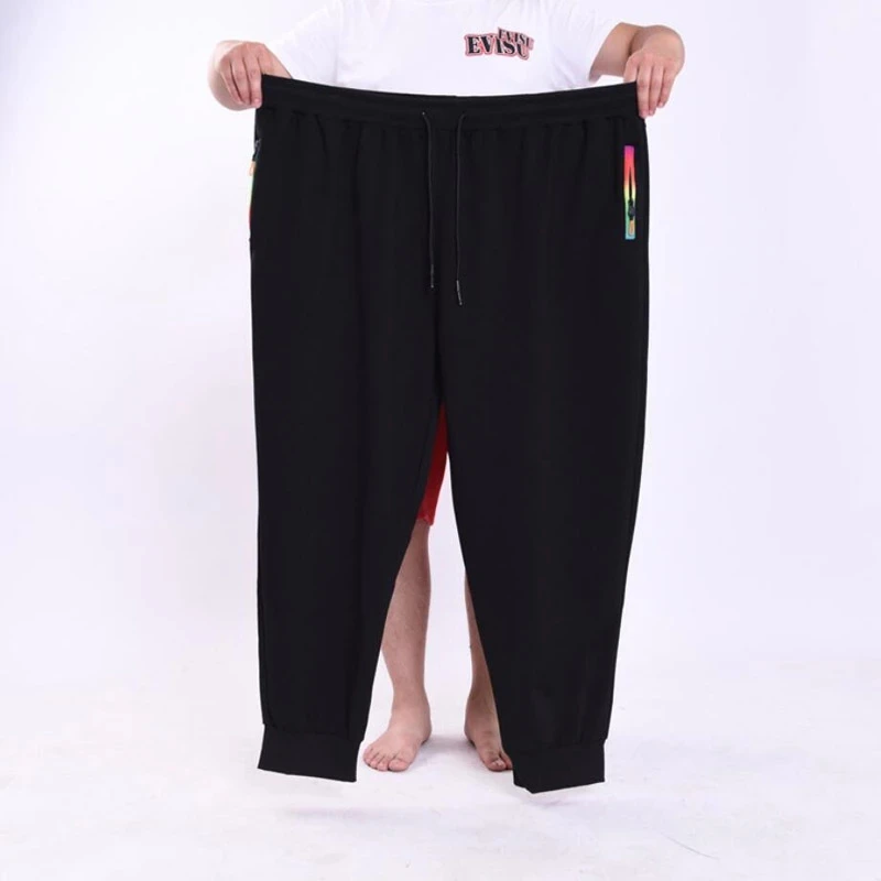 spring summer Men Pants 12XL 10XL 14XL 15XL Elastic Waist Plus Size Sweatpants Loose Casual Big Size Black Joggers elastic pants