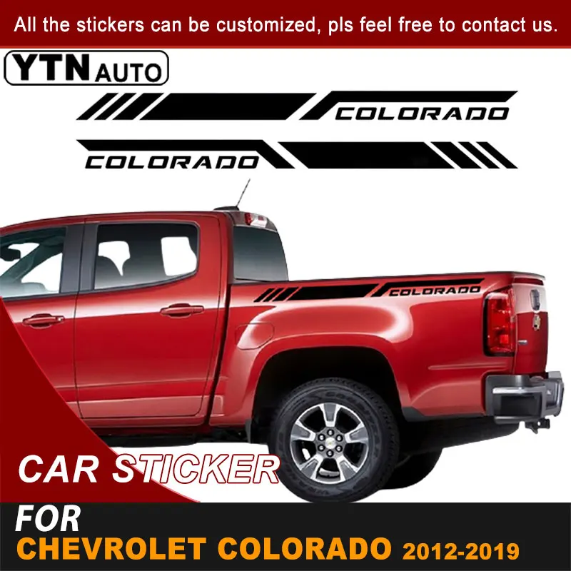 

Rear Trunk Car Sticker For Chevrolet Colorado 2012 2013 2014 2015 2016 2017 2018 2019 Letter Stripe Graphic Vinyl Cool Car Decal